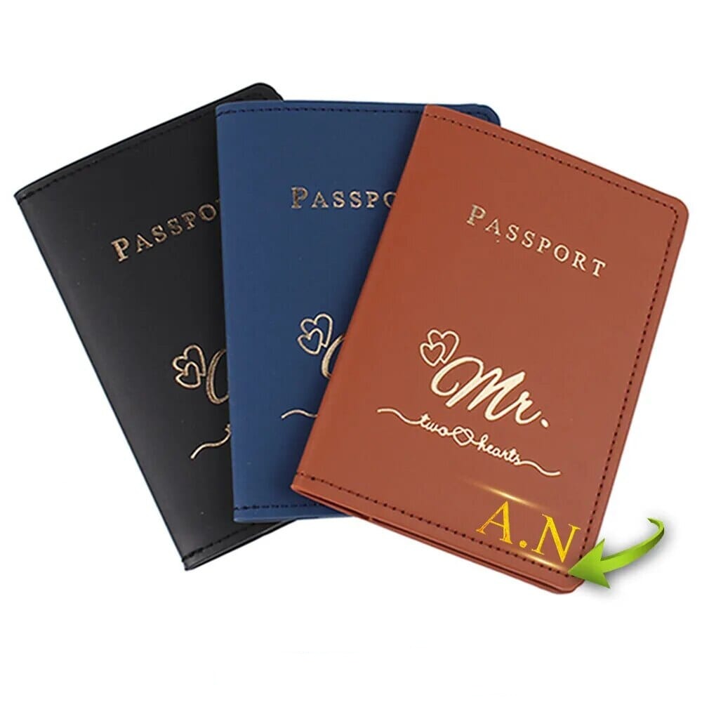 Étui Passeport Personnalisé Couple - Mr & Mrs - Explorer avec Style