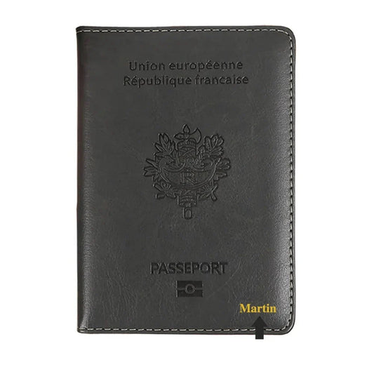 Étui Passeport Personnalisé Prénom - Destination France