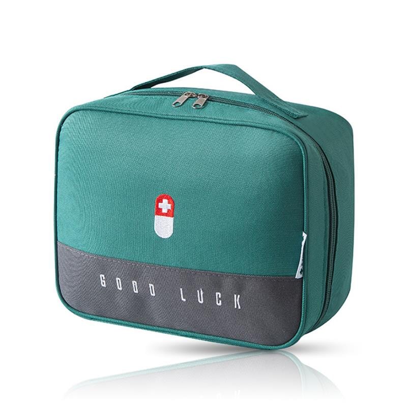 Grande Trousse à Pharmacie Voyage Vide - Good Luck - Coloris Vert
