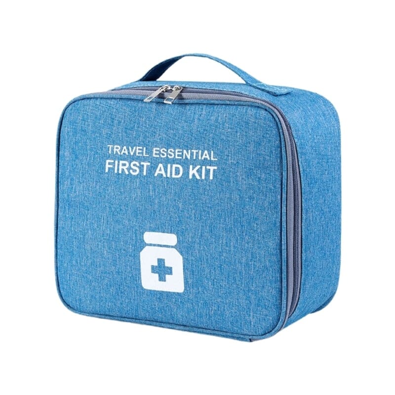 Grande Trousse à Pharmacie Voyage Vide - Travel Essential (Bleu) - Édition Voyage