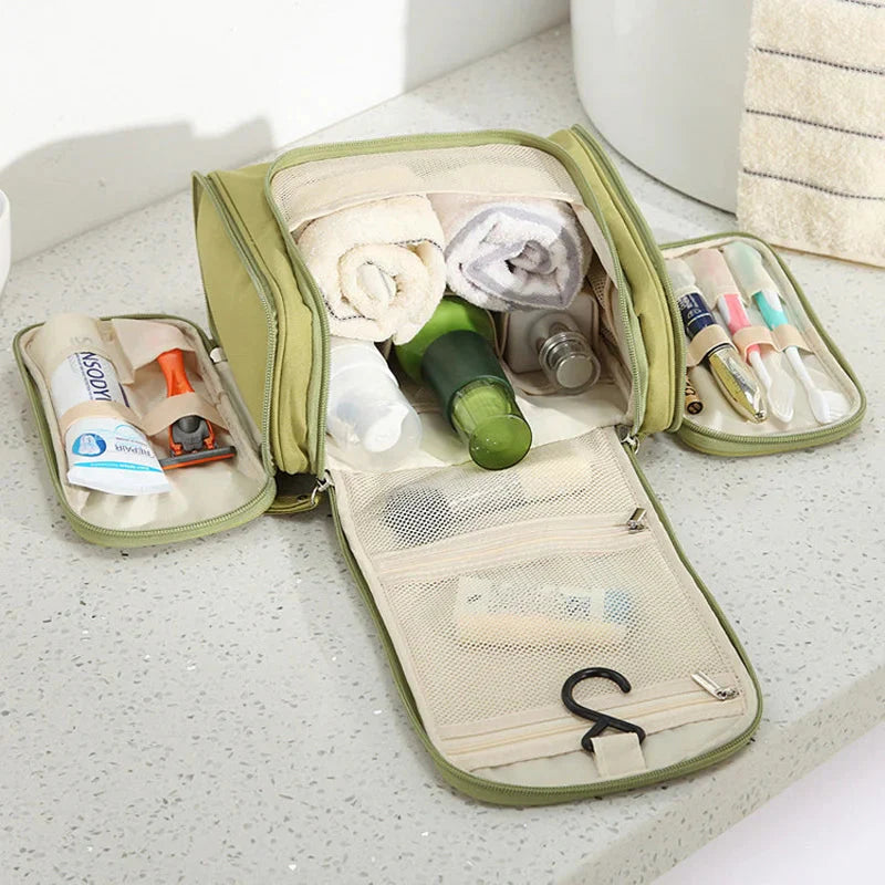 Grande Trousse de Toilette Voyage Femme à Suspendre