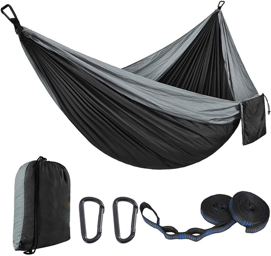 Hamac de Voyage - 2 Places (Gris/Noir)