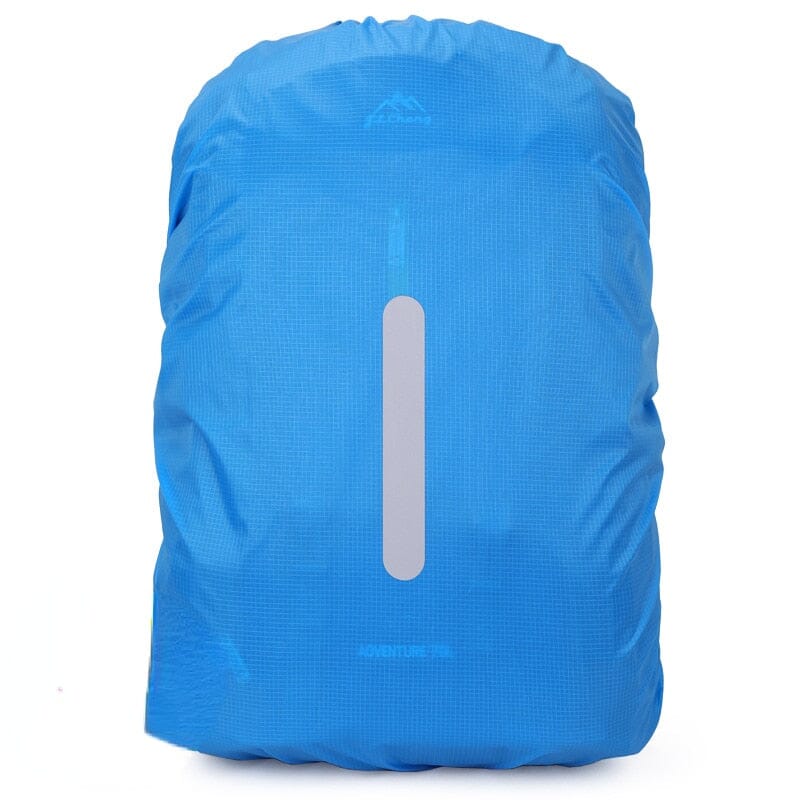 Housse de Pluie pour Sac à Dos - Bleu Ciel (avec Bande Réfléchissante)
