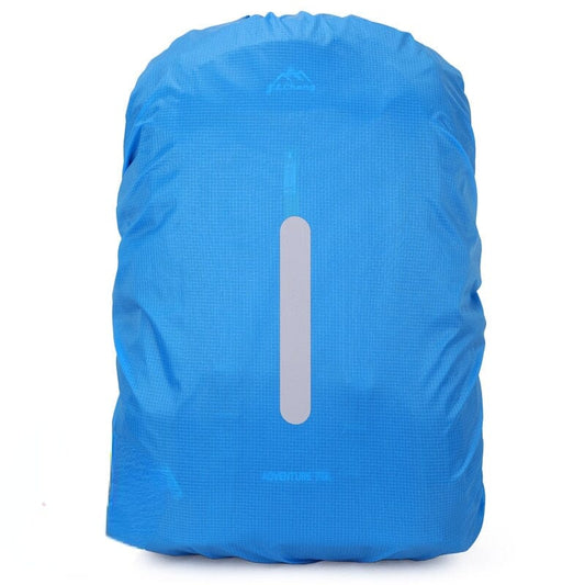 Housse de Pluie pour Sac à Dos - Bleu Ciel (avec Bande Réfléchissante)