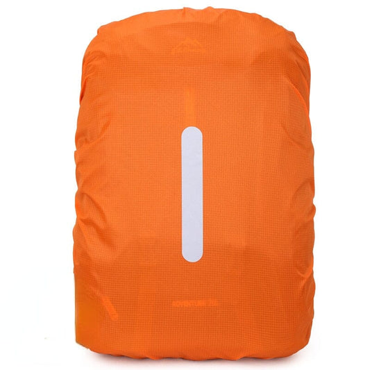 Housse de Pluie pour Sac à Dos Orange (avec Bande Réfléchissante)