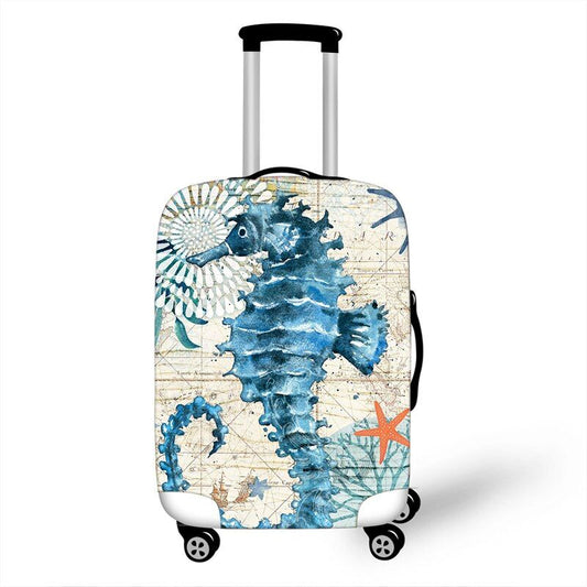 Housse de Valise Hippocampe - Explorez avec style