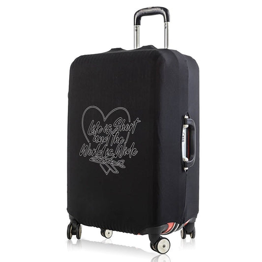 Housse de Valise - Voyage : Life Is Short And The World Is Wide