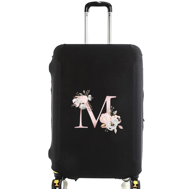 Housse de Valise Pink Gardenia Letter