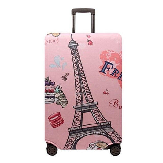 Housse de Valise Tour Eiffel Rose - Édition Voyage