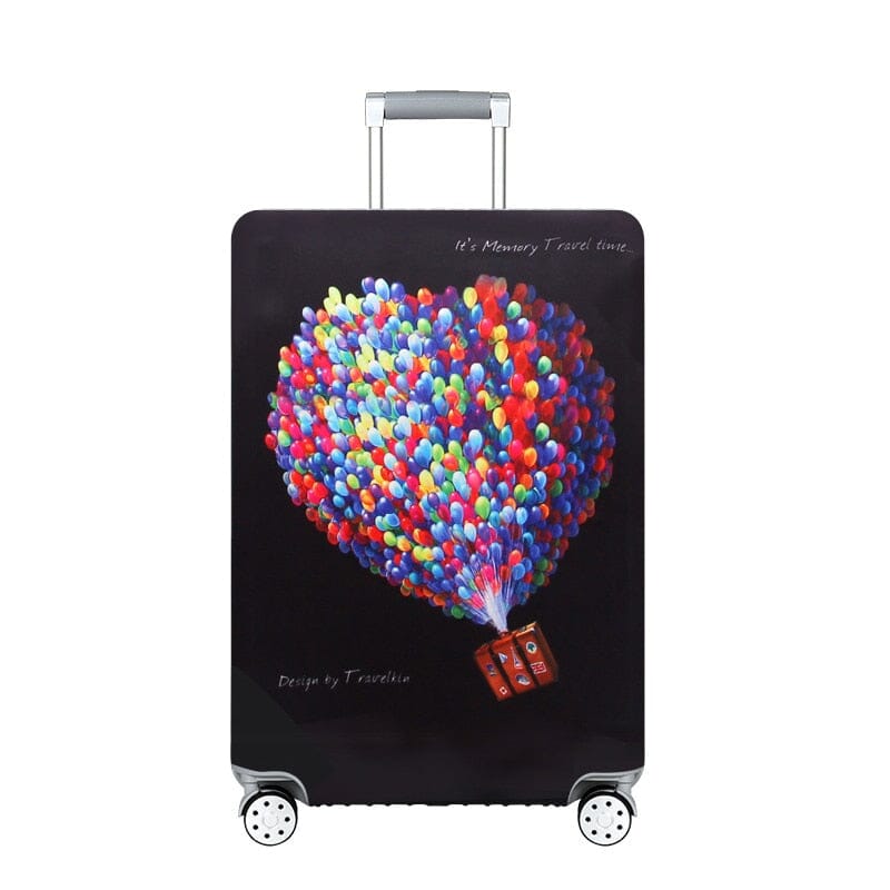Housse de Valise - Voyage en Ballons Colorés