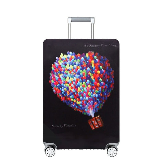 Housse de Valise - Voyage en Ballons Colorés
