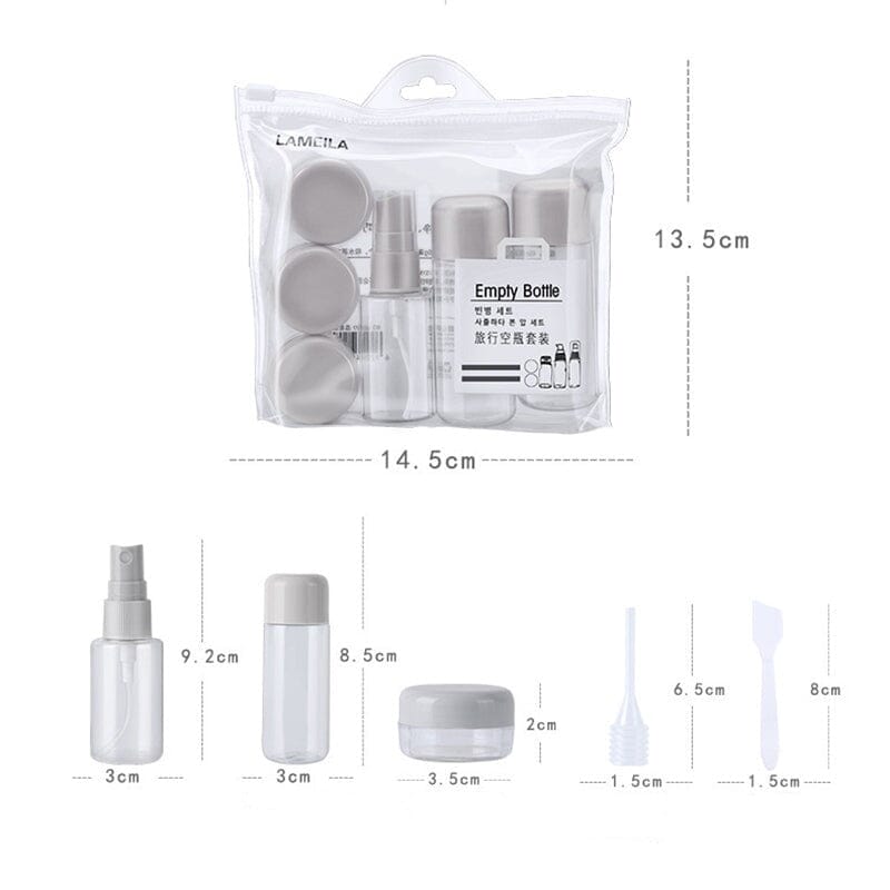 Kit de Voyage Avion - Produits de Beauté en Format Voyage (6 Flacons)