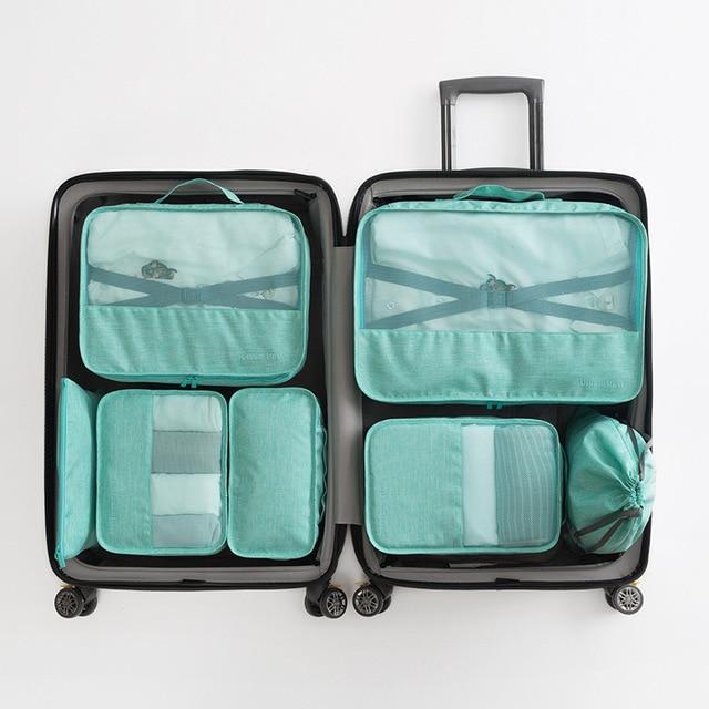 Valise Dream Travel (Set de 7, Turquoise)