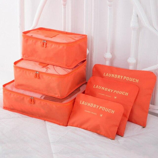 Valise Organizers - Sac à lessive (Set de 6, Orange)