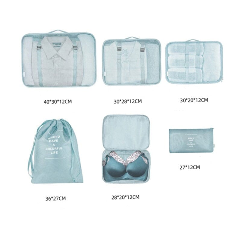 Explorez notre gamme de produits : Organiseurs de Valise - Set de 6 Pochettes voyages