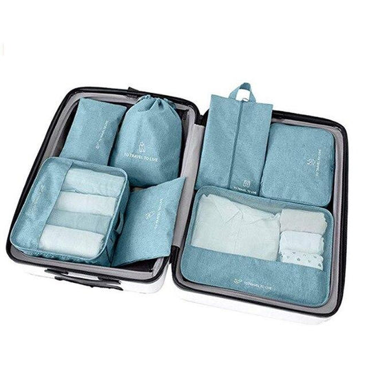 Valise Organisers - To Explore To Thrive (Set de 7, Turquoise)