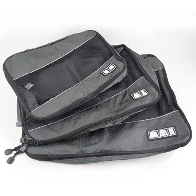 Organisateurs de Valise - TravelEssentials (Set de 3, Gris)