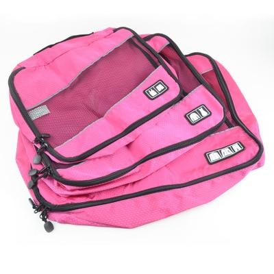 Organisateurs de Valise - TravelBasics (Ensemble de 3, Rose)