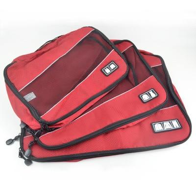 Valise Essentials - TravelBasics (Set de 3, Rouge)
