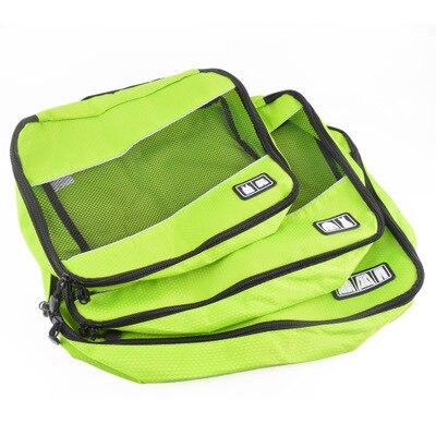 Organisateurs de Valise TravelBasics (Lot de 3, Vert)