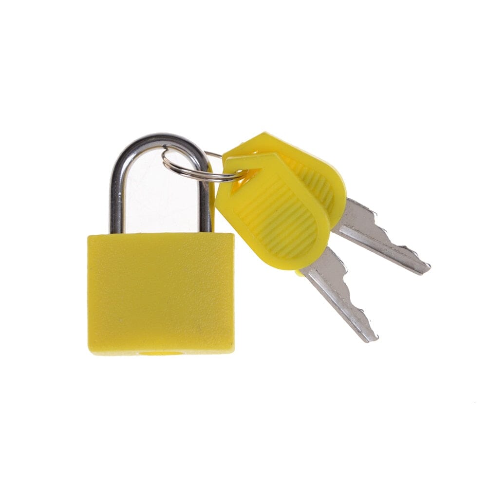 Cadenas à Clé pour Valise Jaune