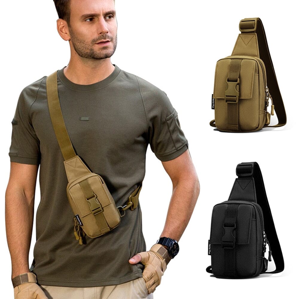 Petit Sac de Poitrine Militaire Voyageur Homme