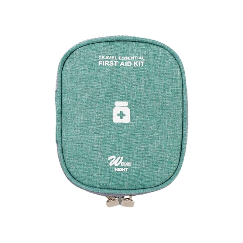 Petite Trousse Voyage à Pharmacie Vide - Travel Essentials (Vert)