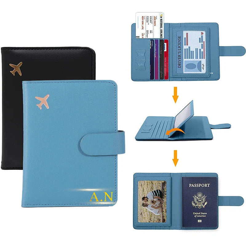 Pochette Passeport Personnalisable Avion Adventure