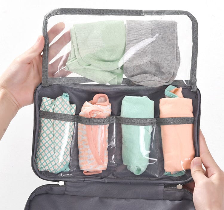 Pochette de Voyage pour Sous-Vêtements - TravelBasics (Gris)