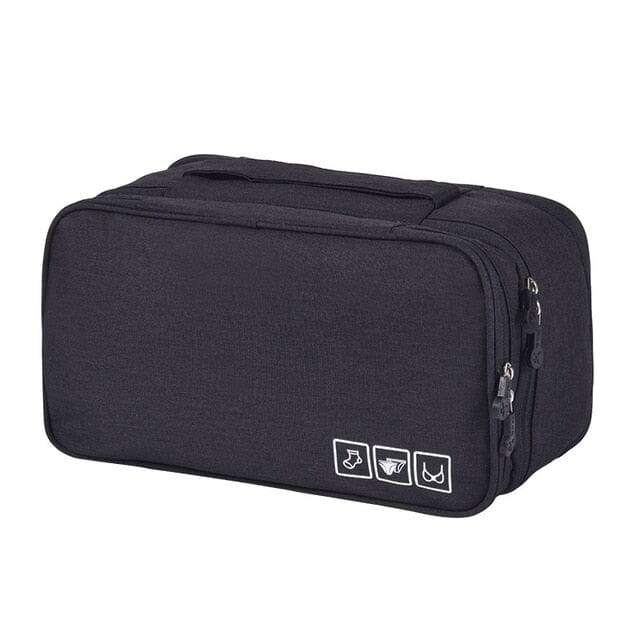 Pochette Sous-Vêtements de Voyage TravelBasics (Noir)