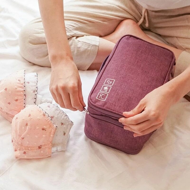 Pochette Voyage pour Sous-Vêtements- TravelBasics (Violet)