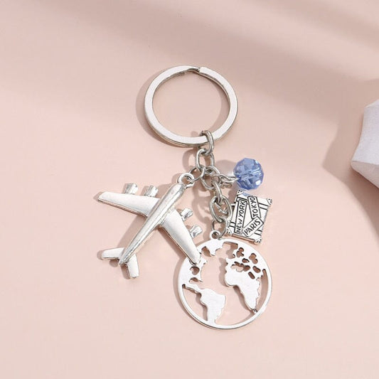 Porte-Clés Avion Explorez le Monde