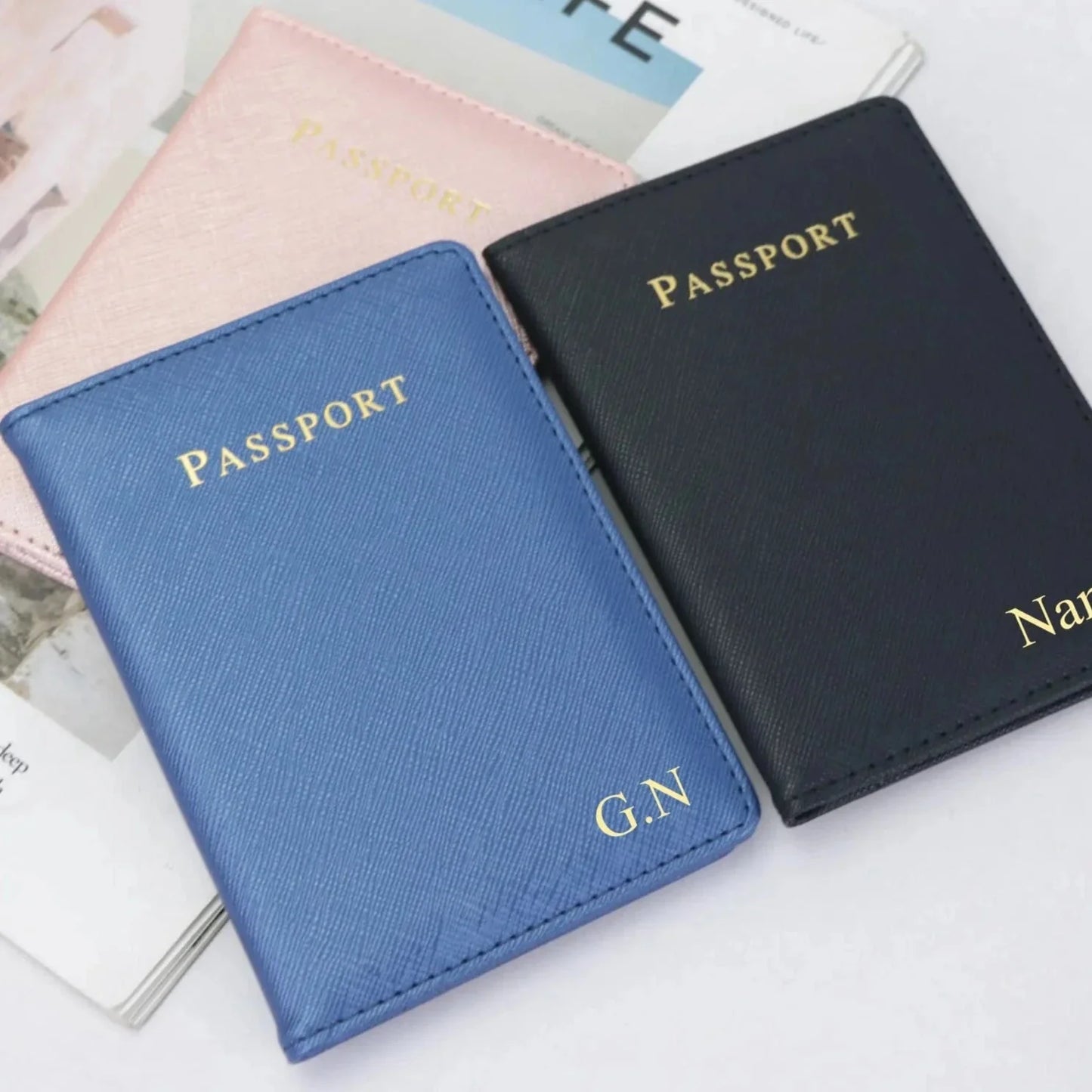 Porte-Passeport de Luxe Personnalisable