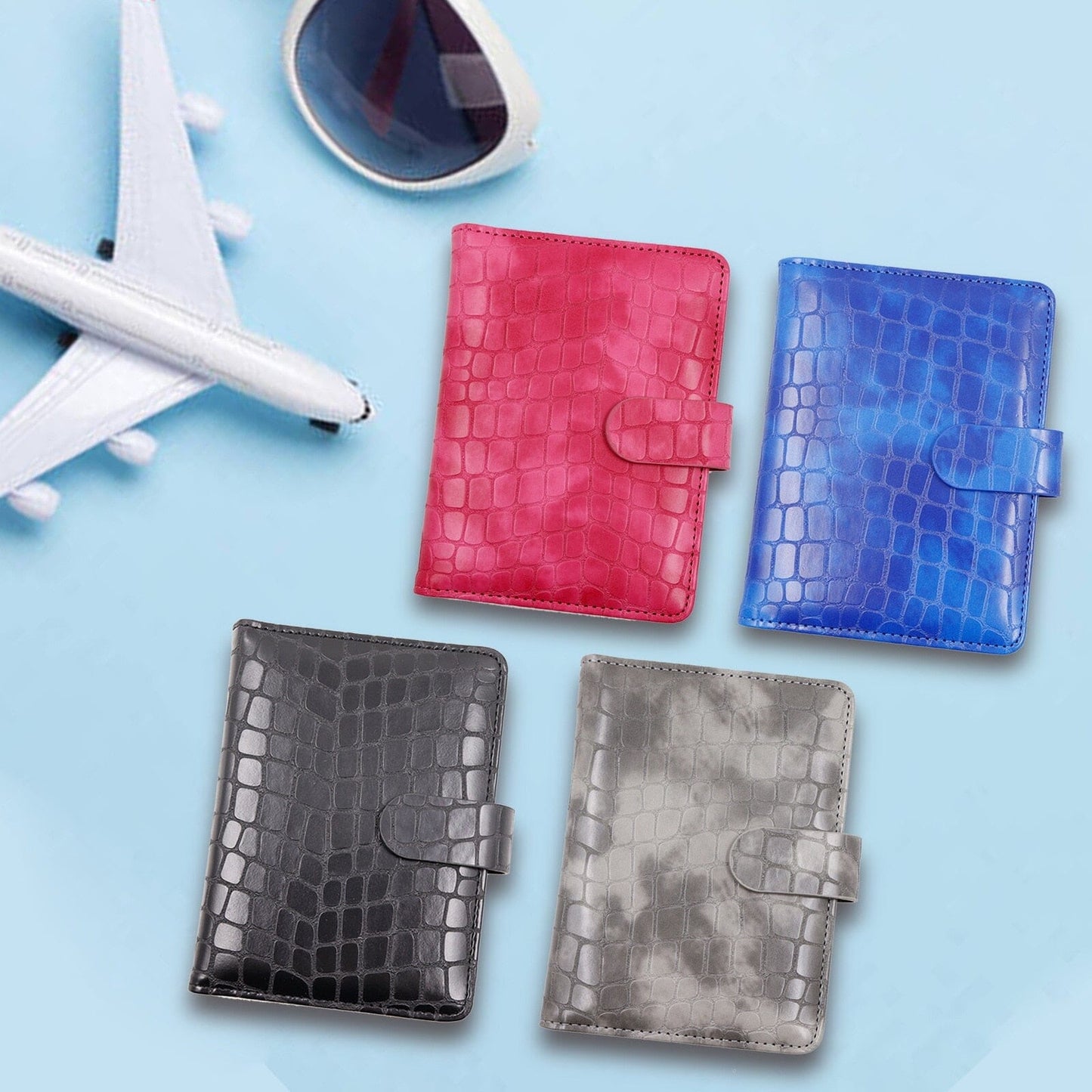 Portefeuille de Voyage Passeport CrocoFold