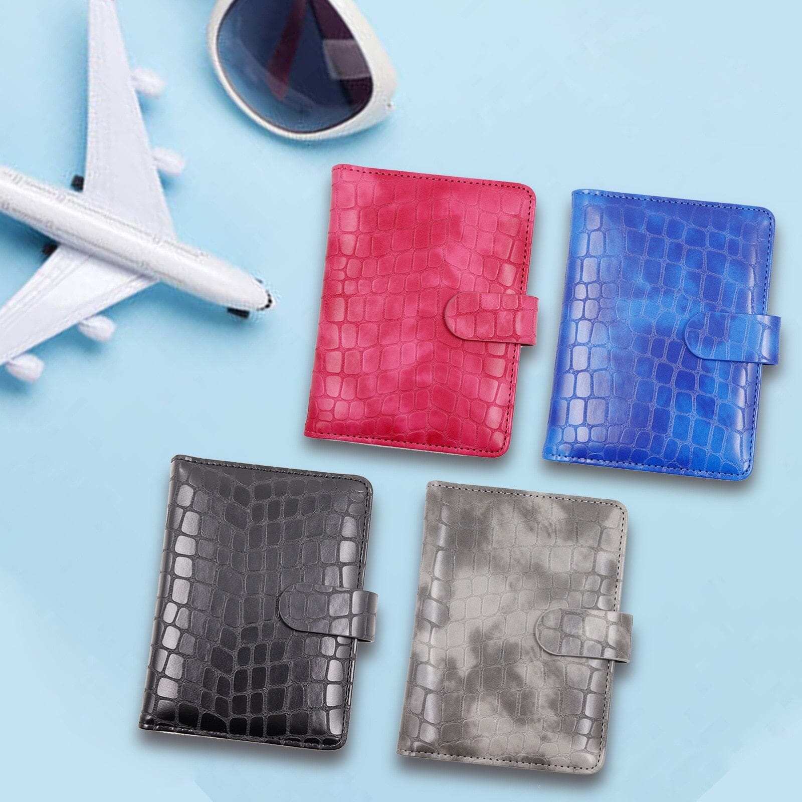 Portefeuille de Voyage Passeport CrocoFold