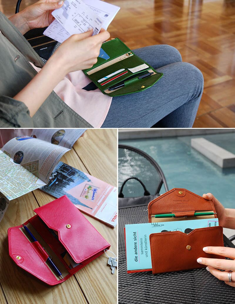 Portefeuille de Voyage pour Femme - Grande Pochette (anti-RFID)
