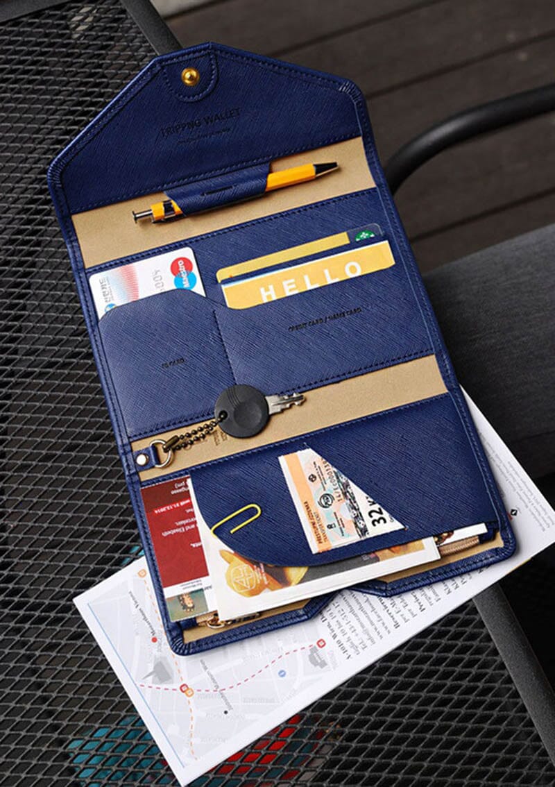 Portefeuille de Voyage pour Femme - Grande Pochette (anti-RFID)