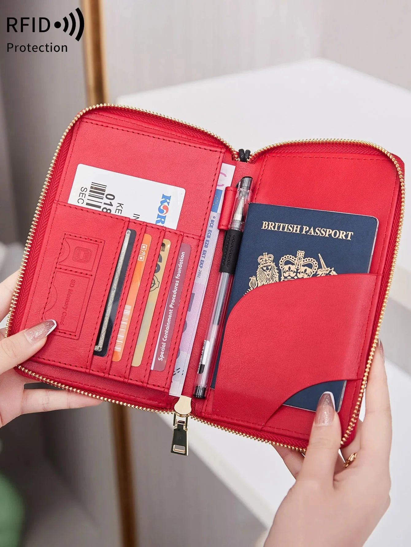 Portefeuille Pochette de Voyage pour Passeport