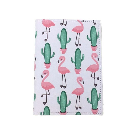 Protège-passeport Cactus & Flamants Roses