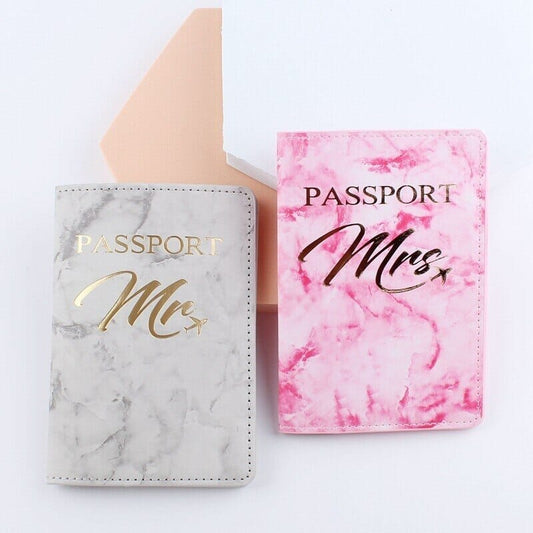 Protège-Passeport Mr And Mrs - Édition Marbrée