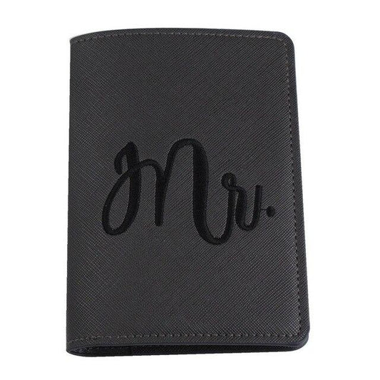Protège Passeport Mr. (Noir) - Voyageur Chic