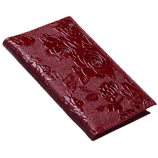 Protège-Passeport - Voyage en Roses en Relief