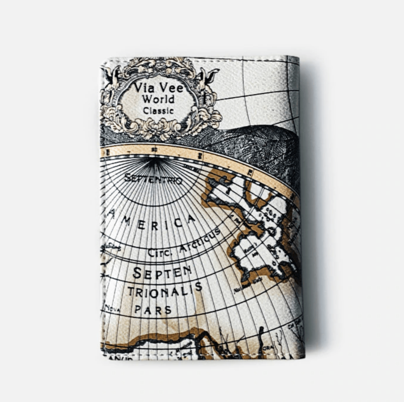 Protège-Passeport Antique Map White