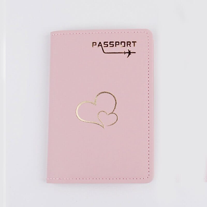 Protège-Passeports Couple - Cœurs en Voyage