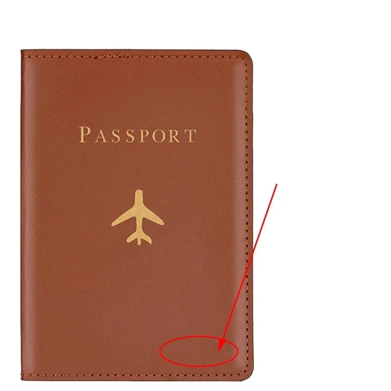 Protège-Passeport Personnalisé Avion Élégant