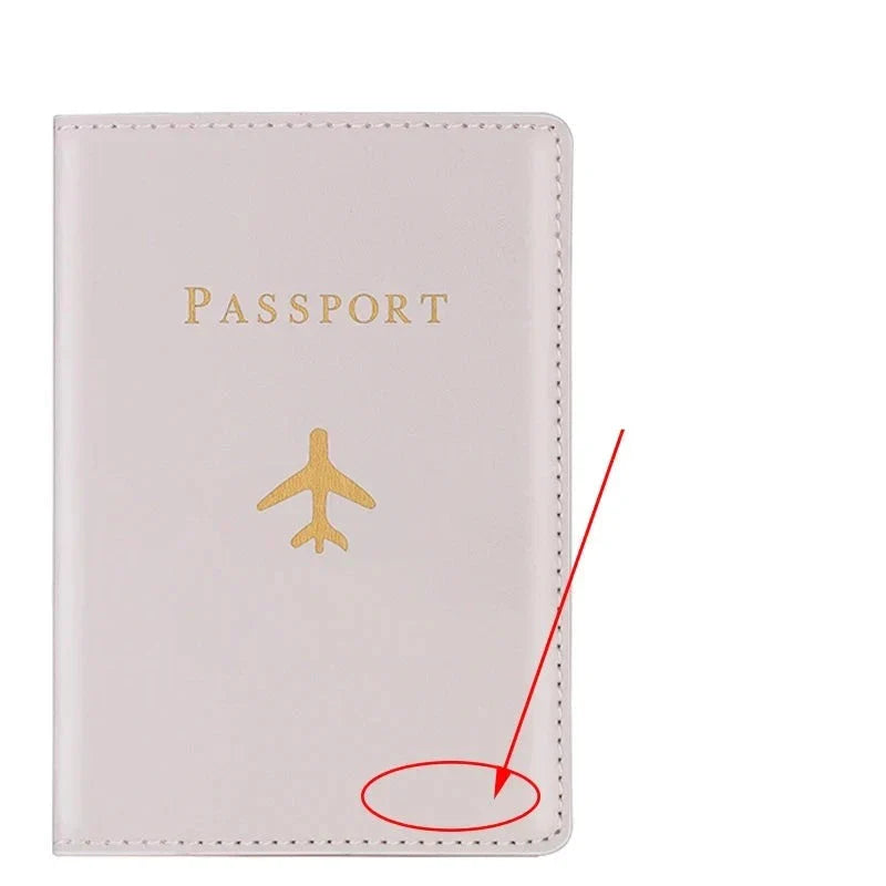 Protège-Passeport Personnalisé Avion Élégant