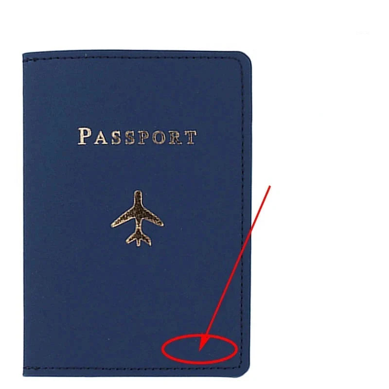 Protège-Passeport Personnalisé Avion Élégant