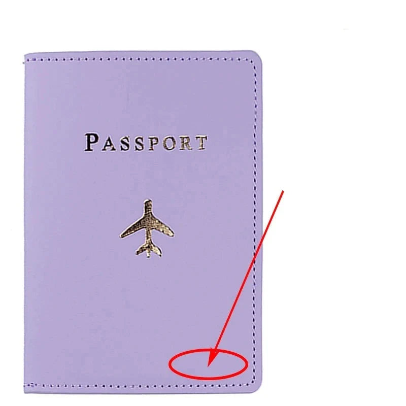 Protège-Passeport Personnalisé Avion Élégant