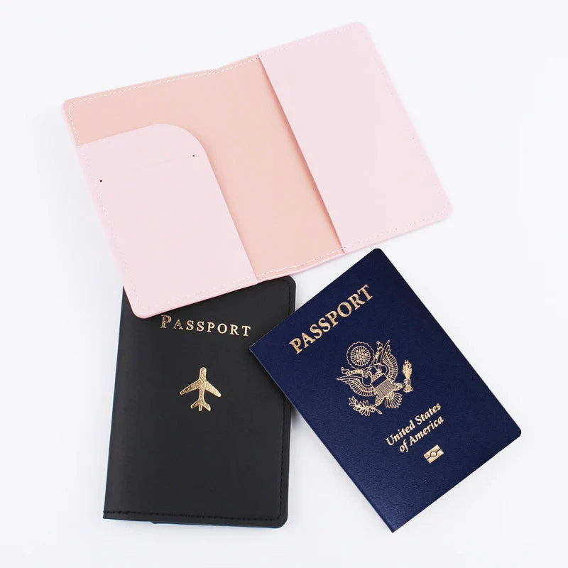 Protège-Passeport Personnalisé Avion Élégant