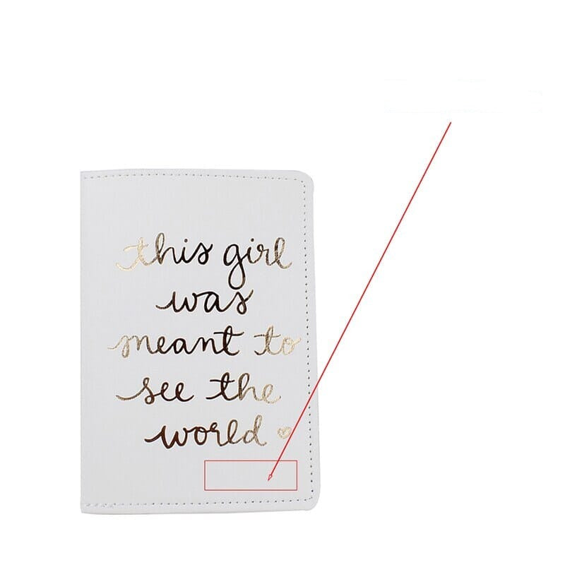 Protège-Passeport Personnalisé Femme - This Girl Was Meant To See The World ✈️